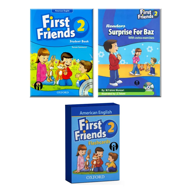 کتاب First Friends 2 اثر Susan Iannuzzi And M.Fahimi Monzari انتشارات الوندپویان به همراه داستان و فلش کارت