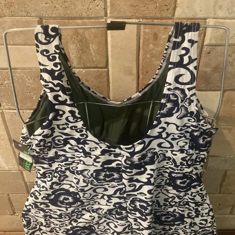 مایو زنانه مدل درباری دامن دار آستر دار