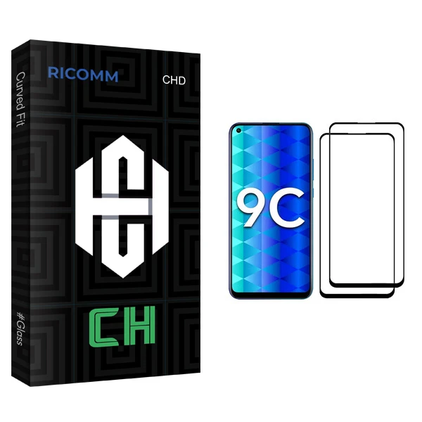 محافظ صفحه نمایش ریکام مدل CH glass مناسب برای گوشی موبایل آنر 9C بسته دو عددی