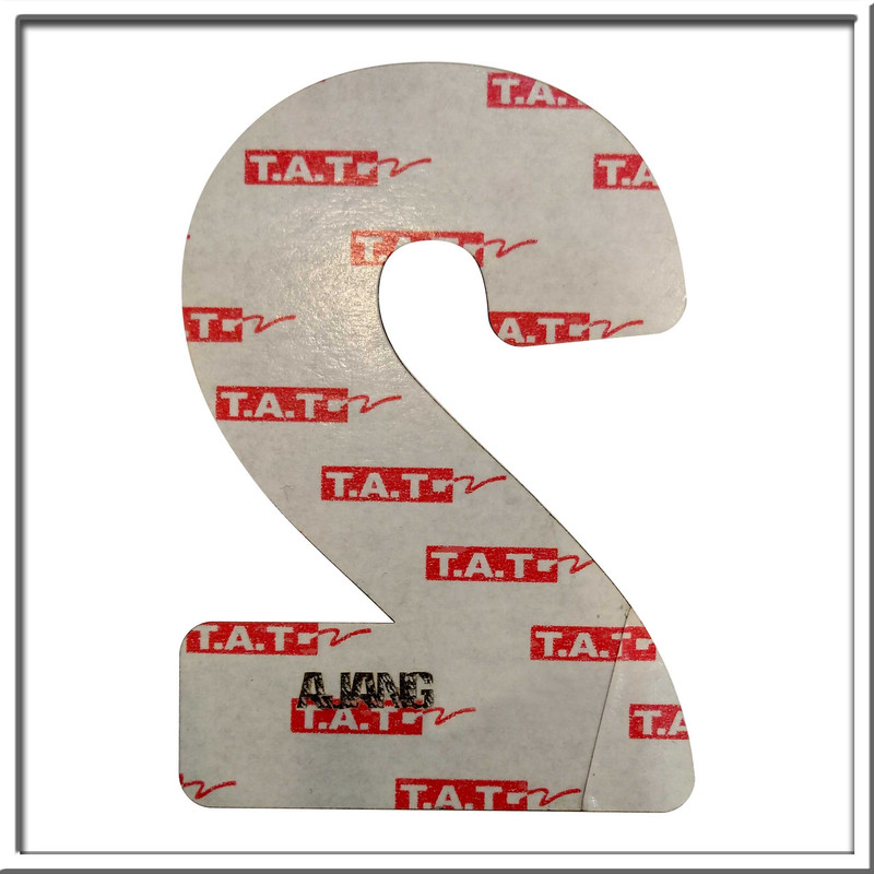 تابلو راهنما آژنگ طرح مستطیل مدل شماره و اعداد کد NO-2