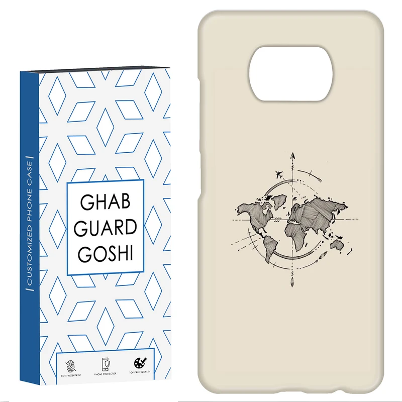 کاور قاب گارد گوشی طرح نقشه کد Dimo-175 مناسب برای گوشی موبایل شیائومی POCO X3 / X3 PRO / X3 NFC