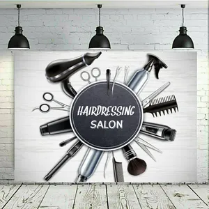 تابلو بوم طرح ست لوازم آرایشگاه کد SDB6714