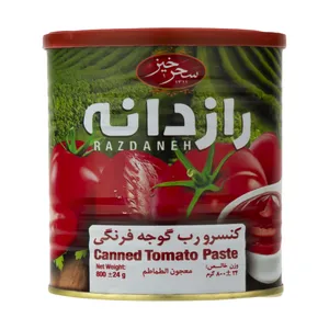کنسرو رب گوجه فرنگی رازدانه سحر خیز - 800 گرم