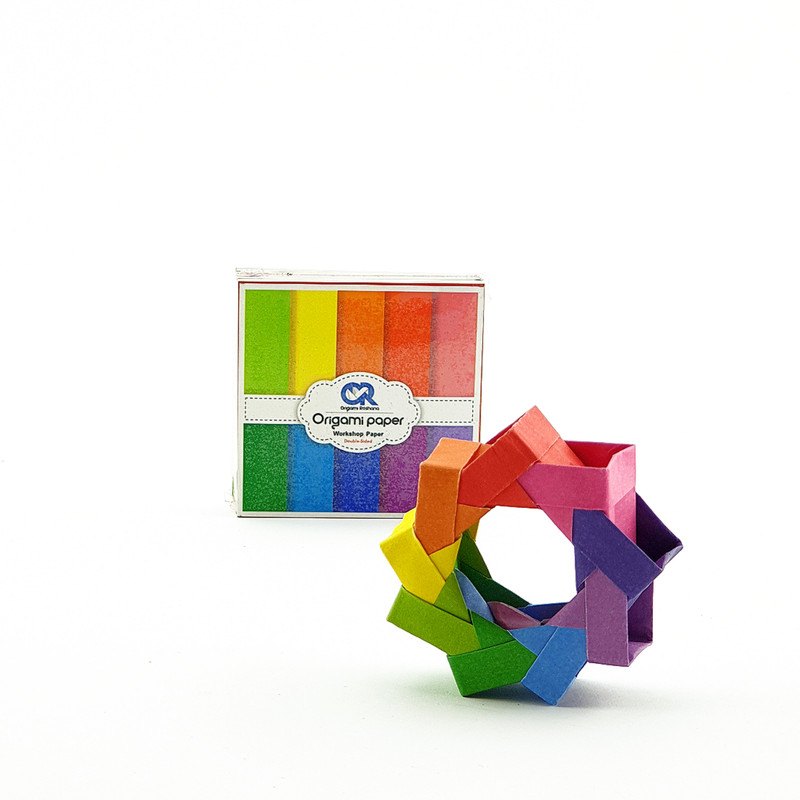 کاغذ اوریگامی مدل Sp151 یک رو رنگی 10x10 بسته 200 عددی