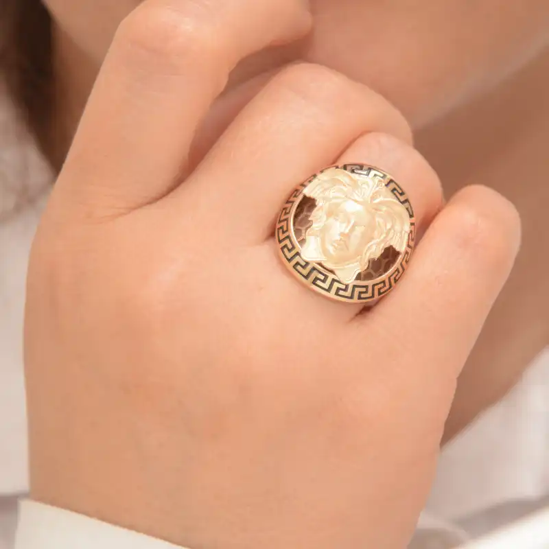 انگشتر طلا 18 عیار زنانه طلای مستجابی کد 57