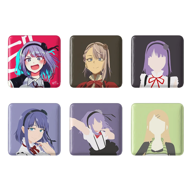 مگنت خندالو طرح انیمه داگاشی کاشی Dagashi Kashi کد 1380B مجموعه 6 عددی