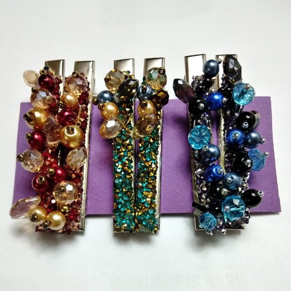 گیره مو زنانه مدل Gm1 مجموعه 6 عددی