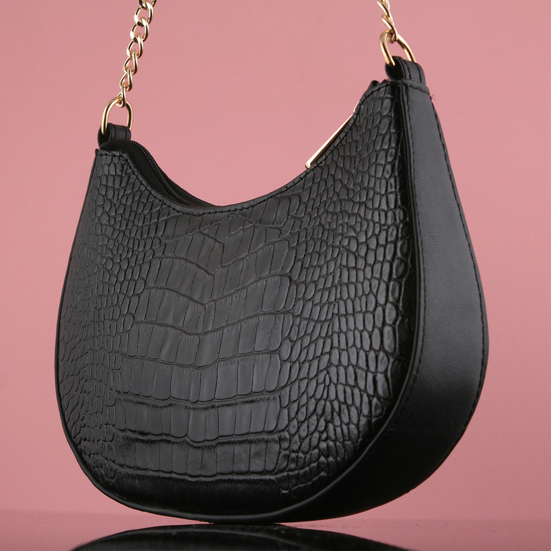 ست کیف و کفش زنانه چرم یلسان مدل دلسا کد ANA-GC-904-msk