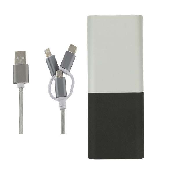  شارژر همراه مدل SINK06 ظرفیت 12000 میلی آمپر ساعت به همراه کابل تبدیل لایتنینگ/MicroUSB / USB / USB-C