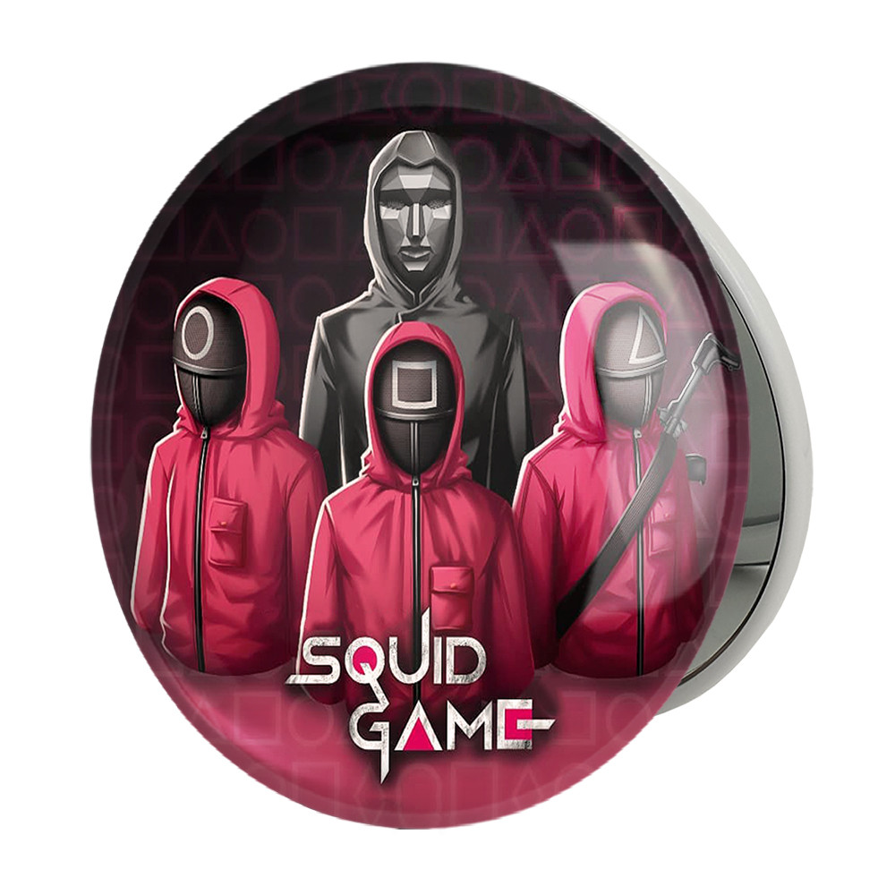 آینه جیبی خندالو طرح بازی مرکب Squid Game مدل تاشو کد 10805 آینه جیبی خندالو طرح بازی مرکب Squid Game مدل تاشو کد 10805