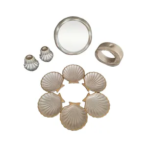 مجموعه ظروف هفت سین 10 پارچه مدل صدفی