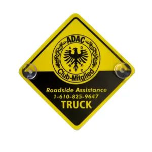 آرم پشت شیشه خودرو طرح Adac