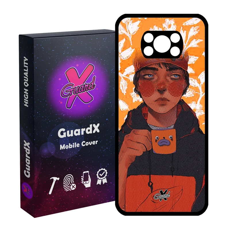 کاور گارد ایکس طرح Girl مدل Glass10319 مناسب برای گوشی موبایل شیائومی Poco X3 / Poco X3 NFC