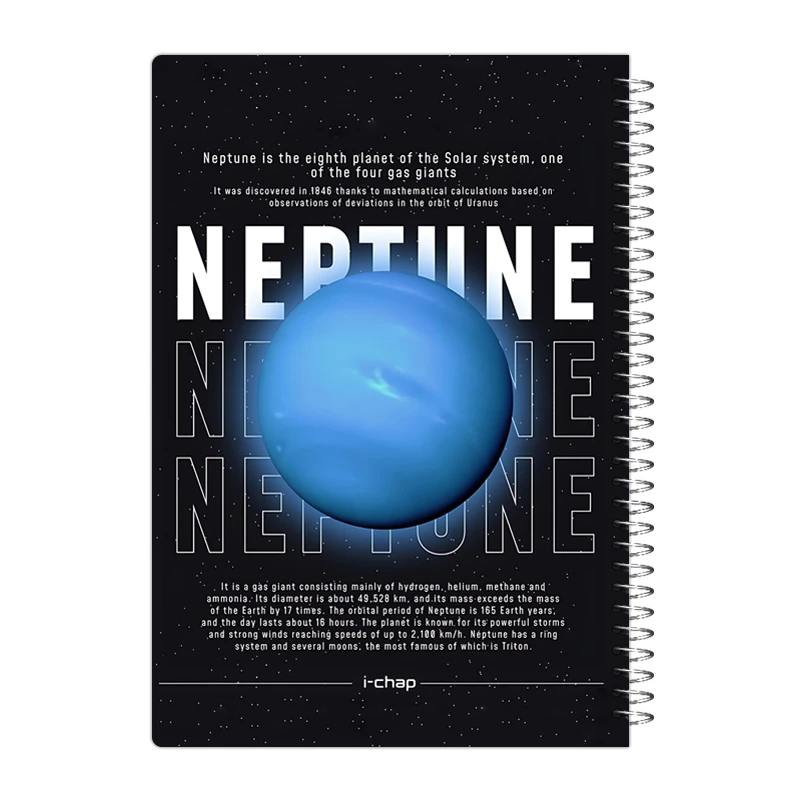 دفتر مشق 80 برگ آی چاپ مدل سیاره نپتون کد 106