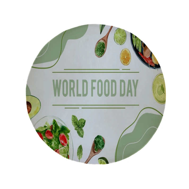      پادری مدل دایره طرح آشپزخانه کد 8089 سایز 90 × 90 سانتی متر