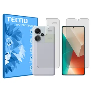 Tecno HyGEL model transparent screen protector suitable for Xiaomi Redmi Note 13 Pro plus mobile phone with back protector