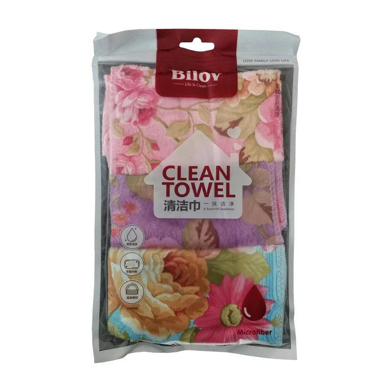 دستمال آشپزخانه بیلاو مدل clean towel مجموعه 3 عددی