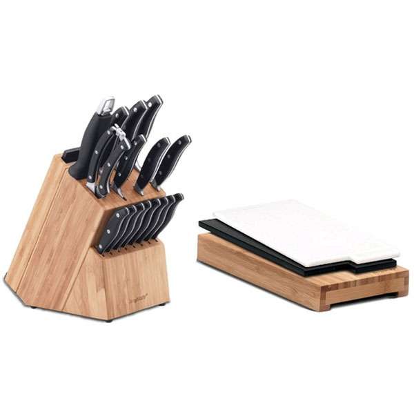 ست چاقو آشپزخانه 20 پارچه برگهف مدل Knife Block Trivium