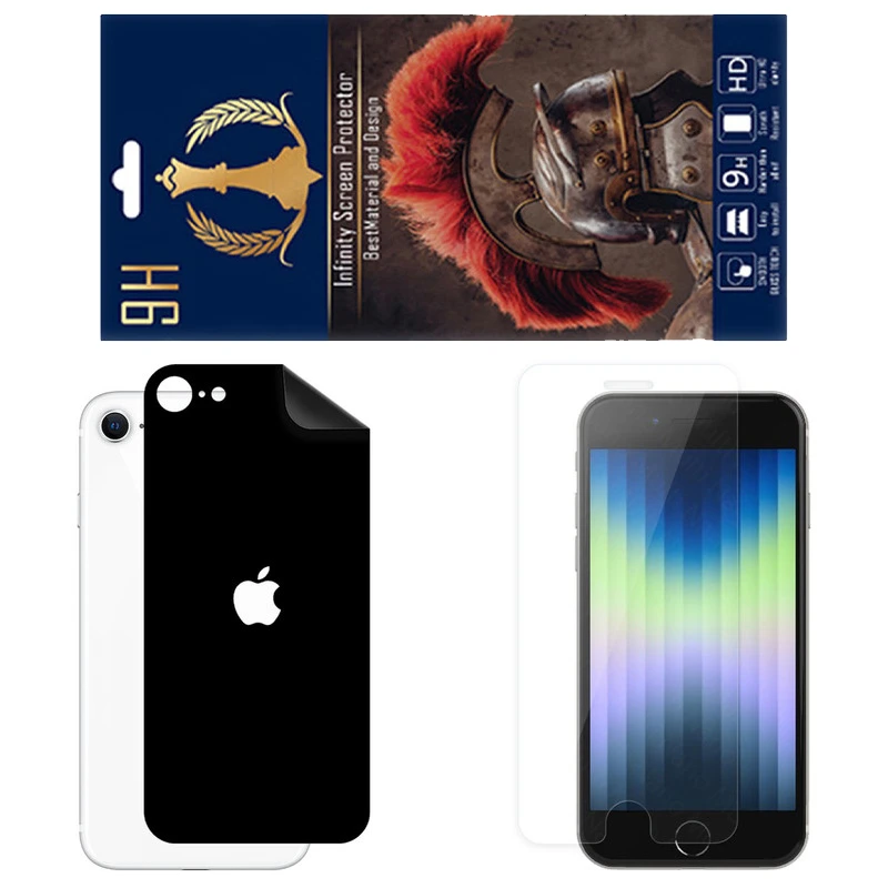 برچسب پوششی اینفینیتی مدل RG مناسب برای گوشی موبایل اپل iPhone SE 2020 به همراه محافظ صفحه نمایش