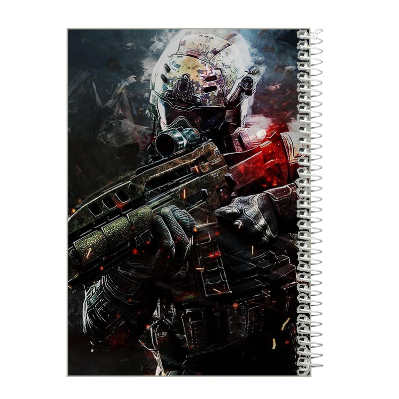 دفترچه یادداشت 40 برگ طرح call of duty کد ic9