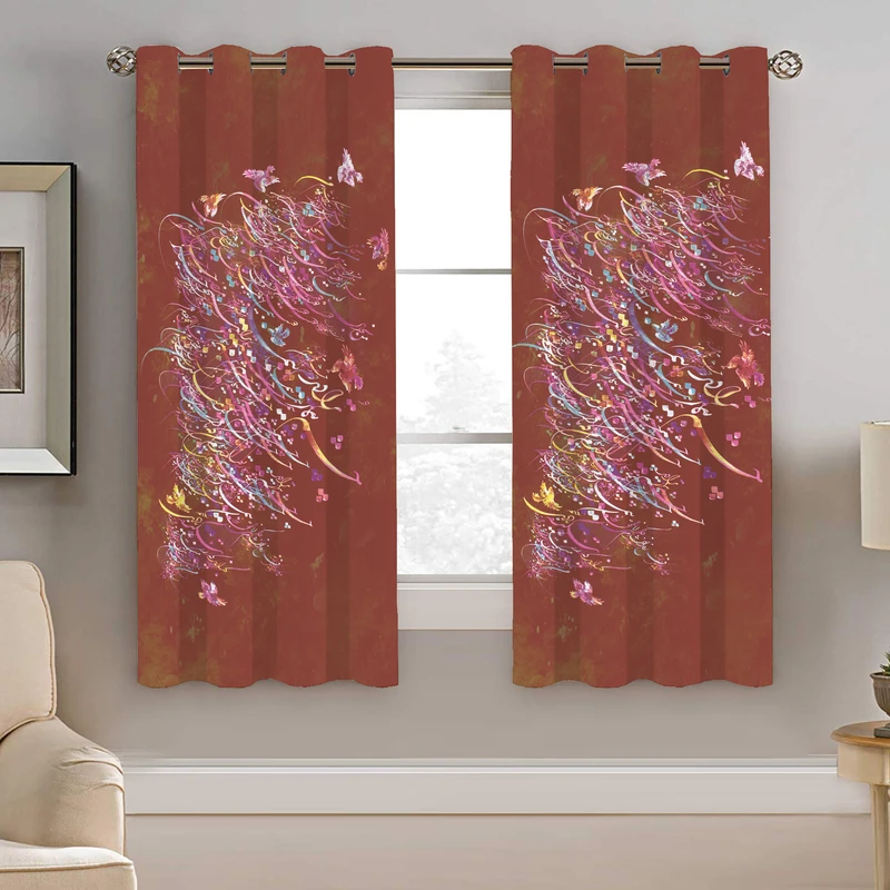 پرده نیروانا طرح شعر مدل هازان کد 8623 سایز 140×200 سانتی متر