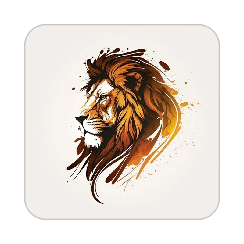 زیر لیوانی کاکتی طرح شیر مدل mp23258