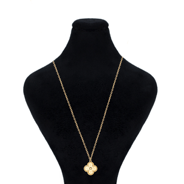 گردنبند طلا 18 عیار زنانه ماوی گالری مدل گل الحمبرا به همراه هدیه
