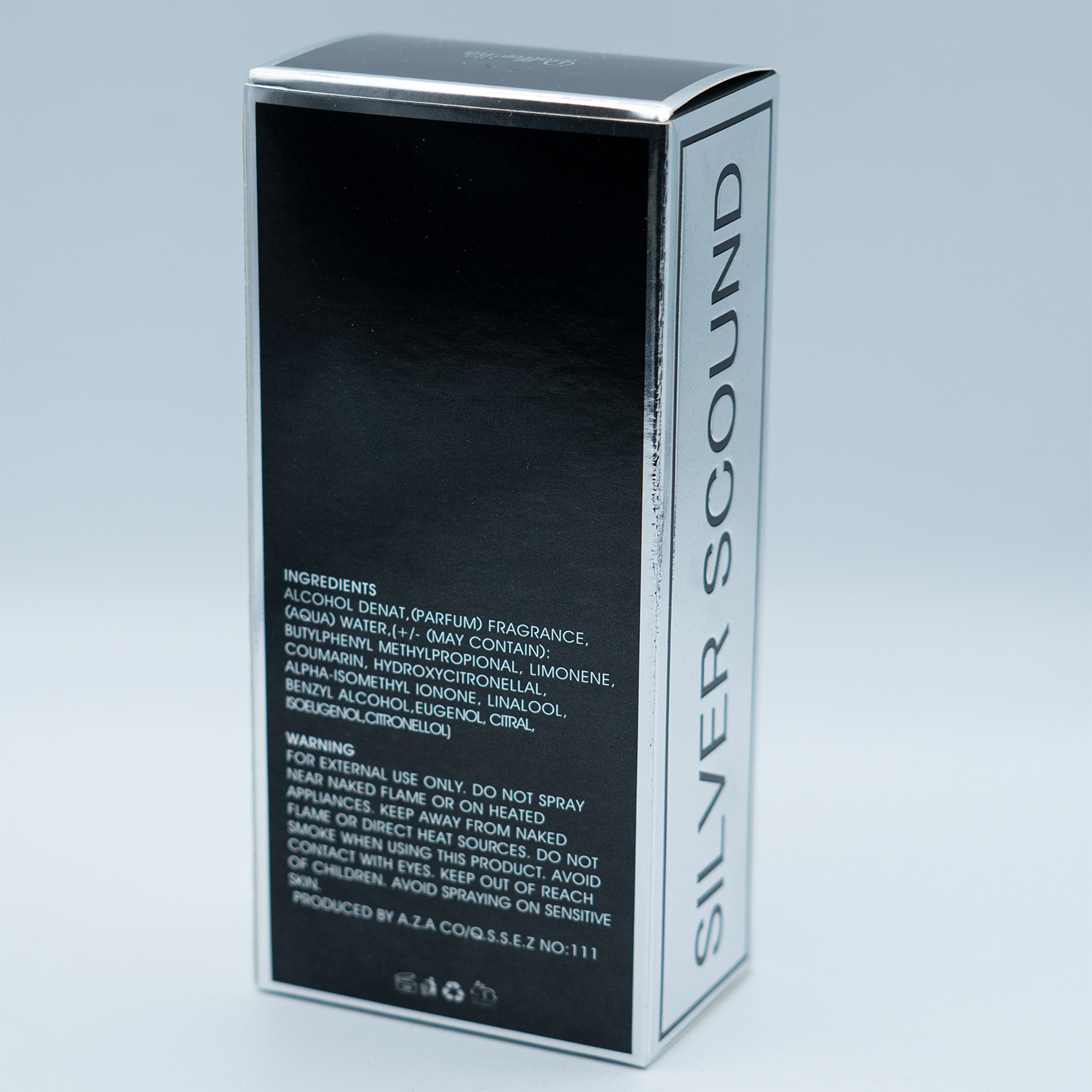 ادو پرفیوم مردانه بالرینا مدل SILVER SCOUND حجم 100 میلی لیتر