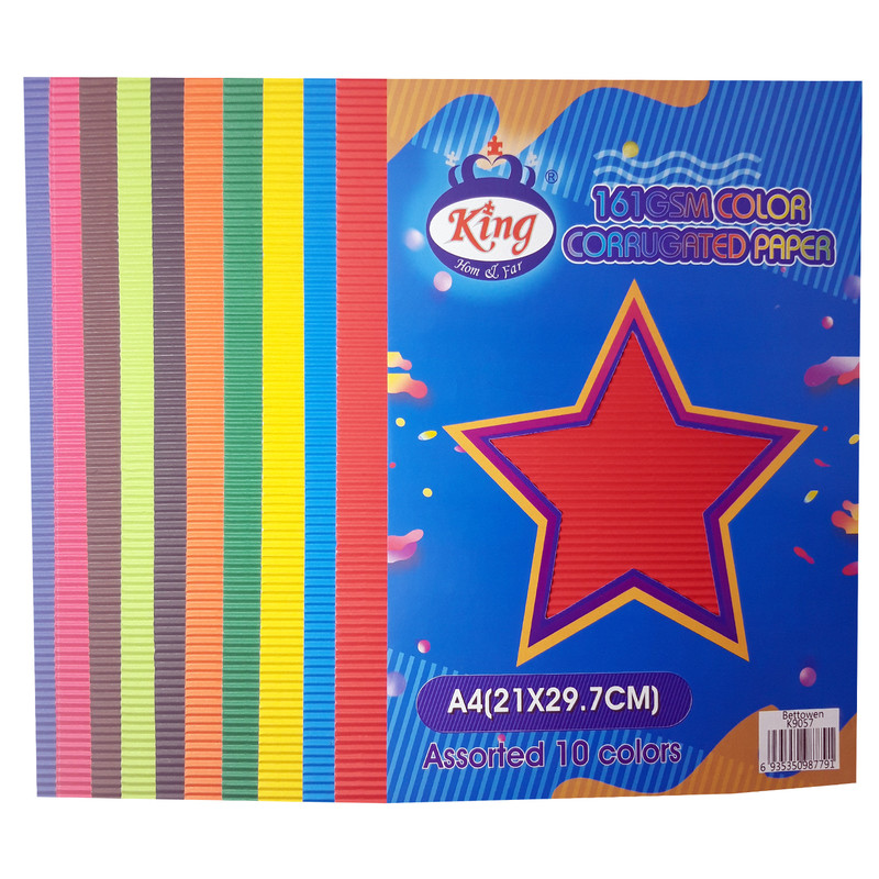 مقوا کینگ مدل جاکورتا کد 6 سایز 21x30 سانتی متر بسته 10 عددی