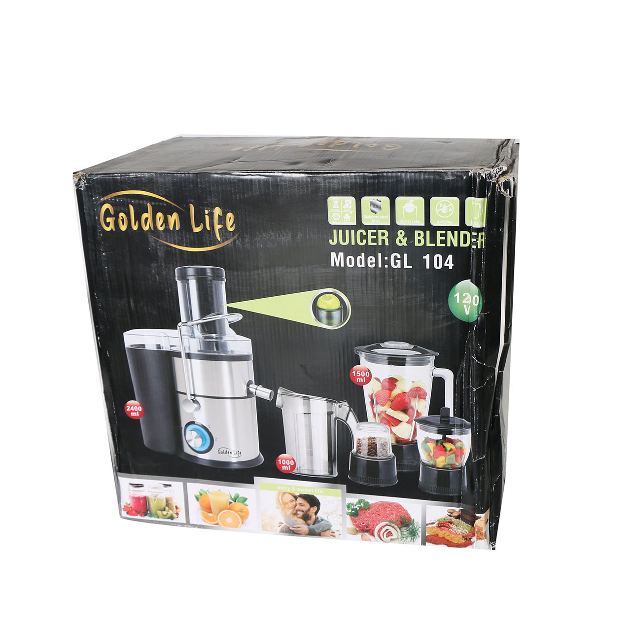آبمیوه گیری گلدن لایف مدل GL 104 آبمیوه گیری گلدن لایف مدل GL 104