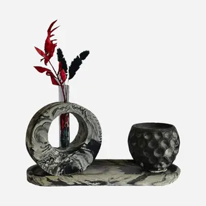 گلدان دکوری مدل R10 مجموعه 3 عددی