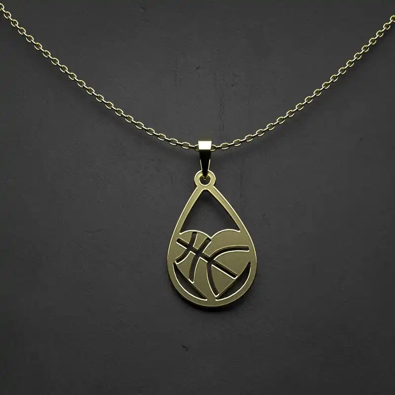 گردنبند طلا 18 عیار زنانه مدوپد مدل هندسی کد CA10201