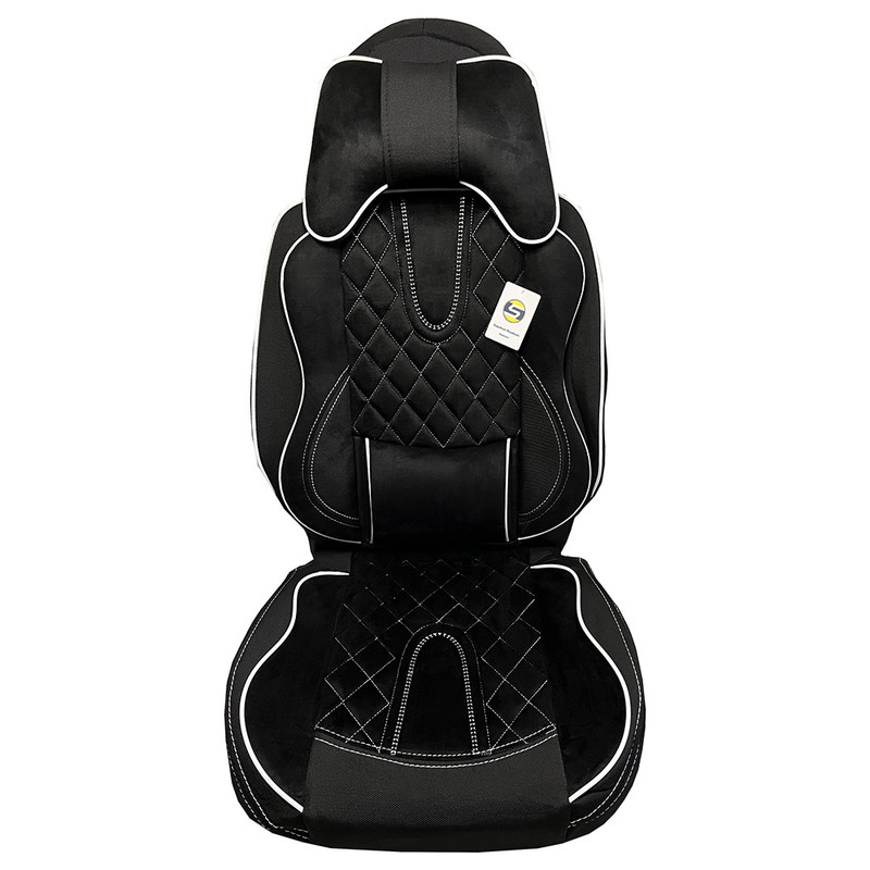 ست کامل روکش صندلی خودرو سپاهان روکش مدل Aoudi-6000 مناسب برای پژو 206 و 207