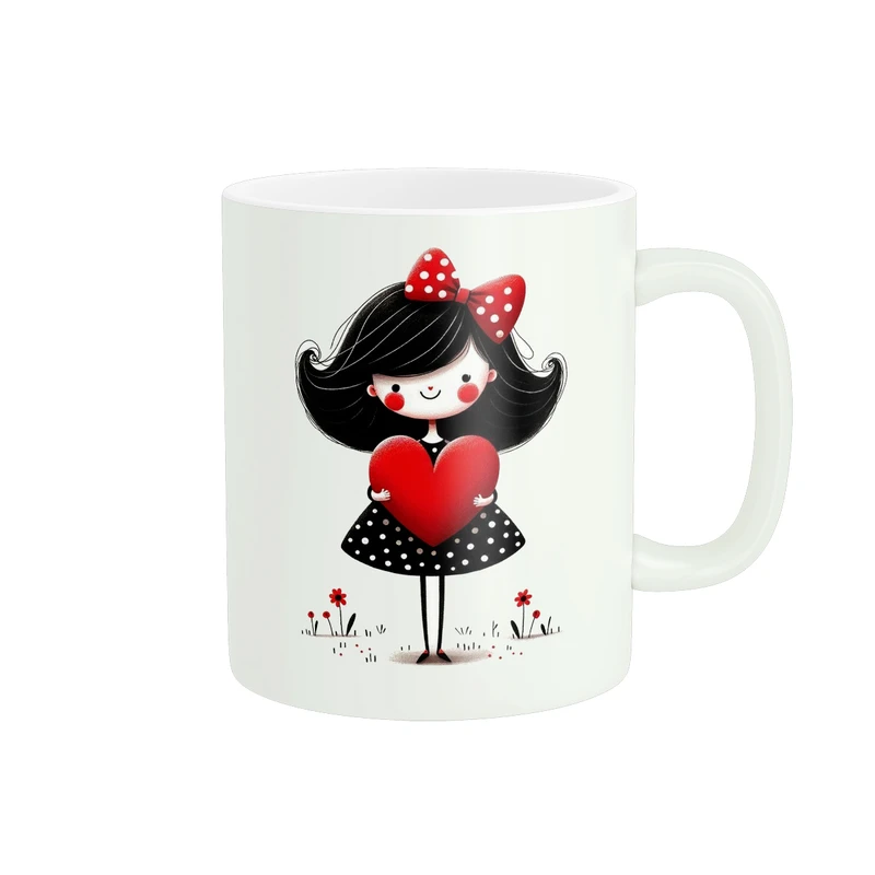 ماگ پاد آفرین طرح دخترک کد 4573