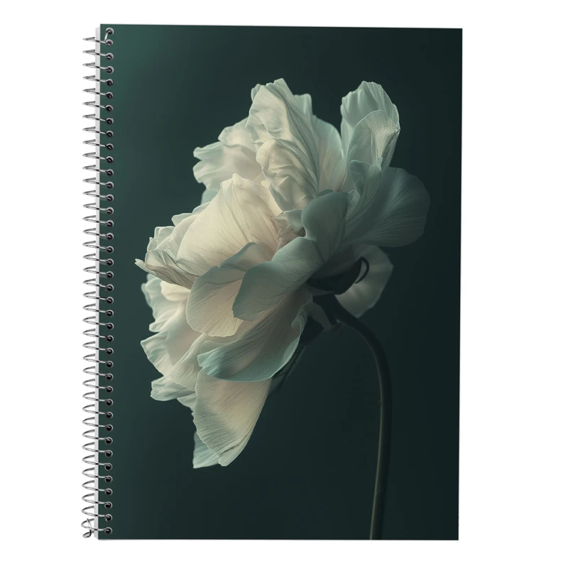 دفتر زبان 50 برگ مدوپد مدل سه خط طرح گل کد DF13935