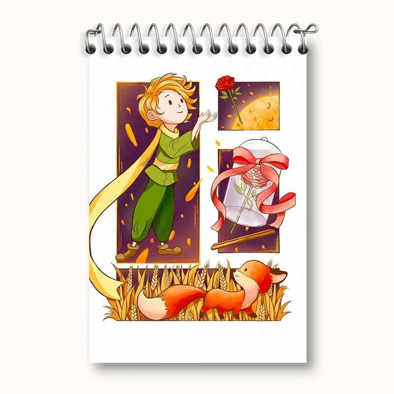 دفتر یادداشت 50 برگ خندالو مدل شازده کوچولو کد F944