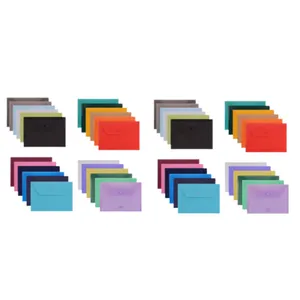 پوشه دکمه دار پاپکو مدل A4--105 بسته ۴۸ عددی 