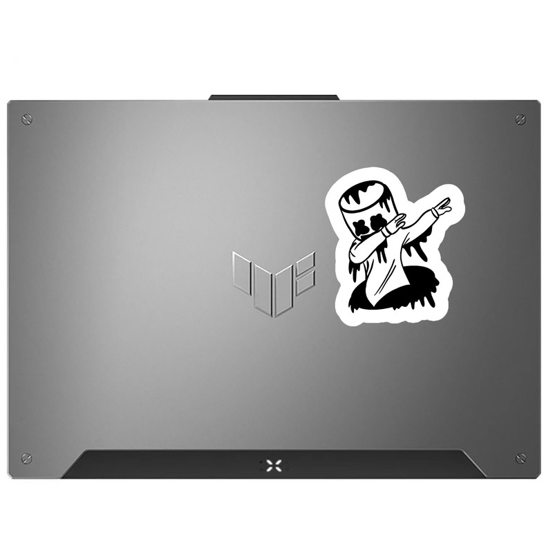 استیکر لپتاپ مدل مارشمالو کد 1836