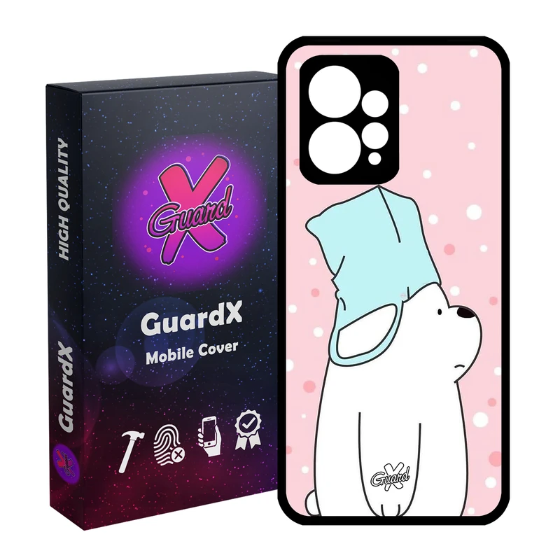 کاور گارد ایکس طرح Bear مدل Glass10019 مناسب برای گوشی موبایل شیائومی Redmi Note 12 4G