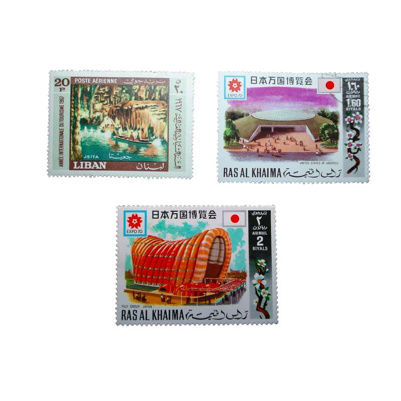 تمبر یادگاری مدل کلاسیک کد h-689 مجموعه 3 عددی