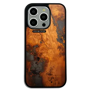 AKAM AMC-WA15PRO-WOOD-15 Cover For Apple iPhone 15 Pro