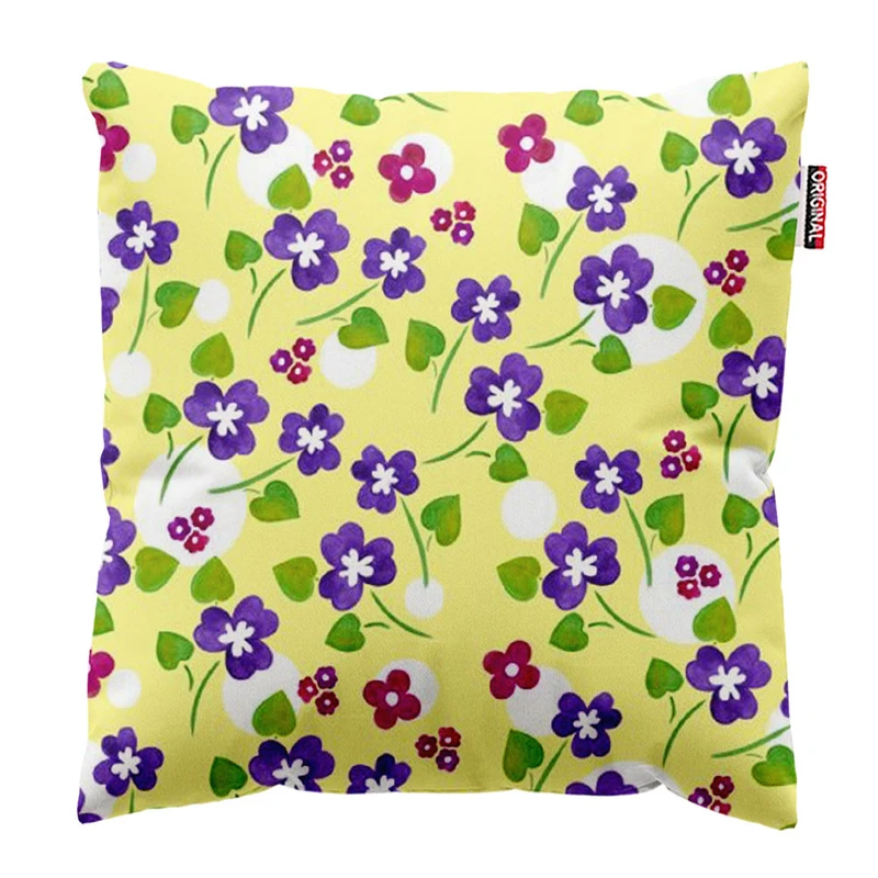 کوسن پاد آفرین طرح گل کد 4355 سایز 40*40 سانتی متر