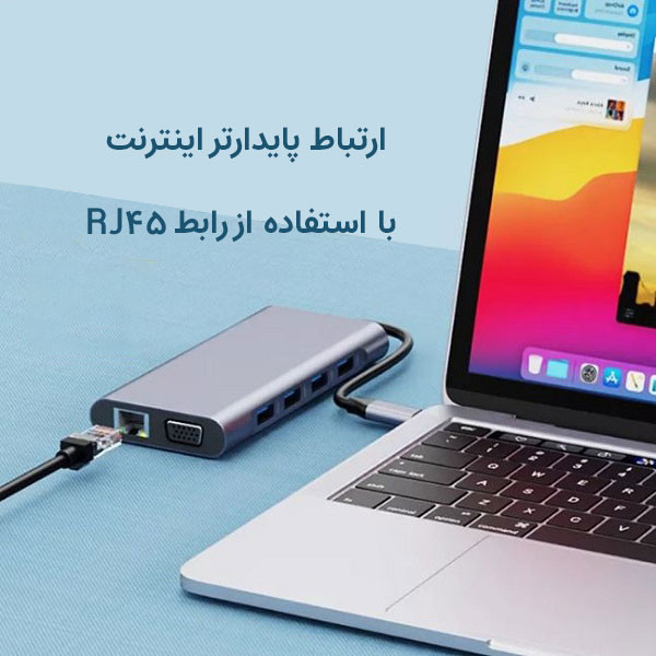 هاب 11 پورت USB-C مجنتیک مدل CHD11