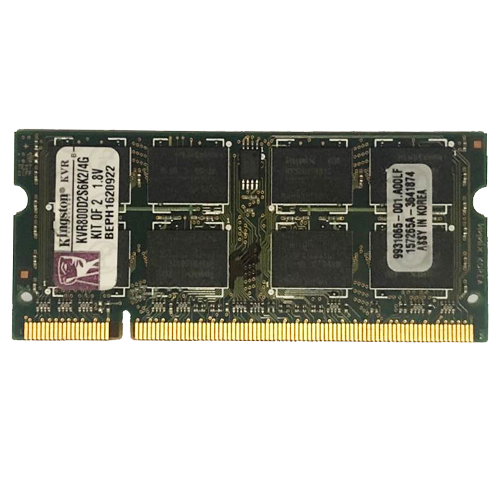 رم لپ تاپ DDR2 تک کاناله 800 مگاهرتز CL6 کینگستون مدل KVR800D2S6K2/4G ظرفیت 4 گیگابایت