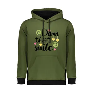 هودی زنانه مدل لبخند زدن کد ART-1543-HG