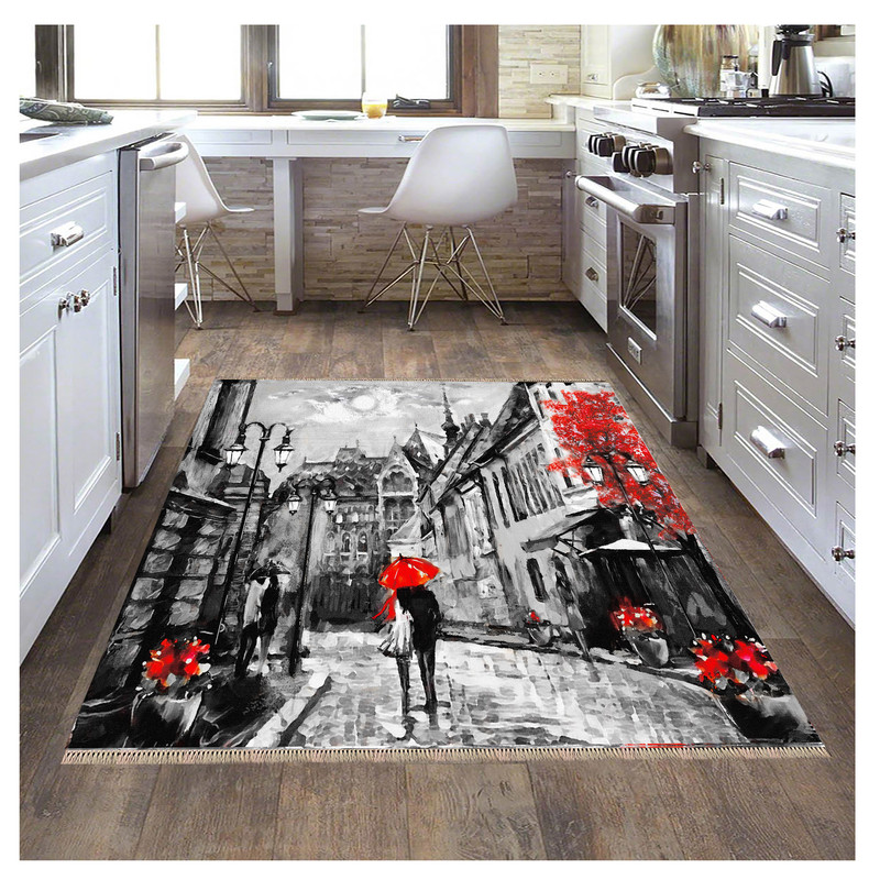 فرش پارچه ای مدل ترمزدار طرح آبرنگ فرش پارچه ای مدل ترمزدار طرح آبرنگ