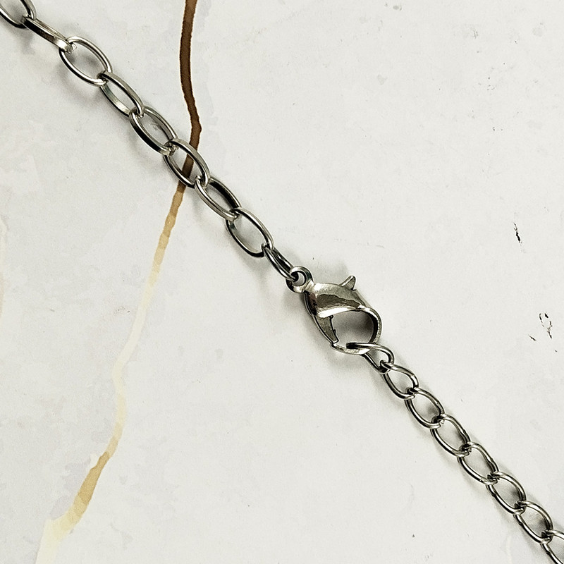 زنجیر زنانه سلین کالا مدل آجری کد 108