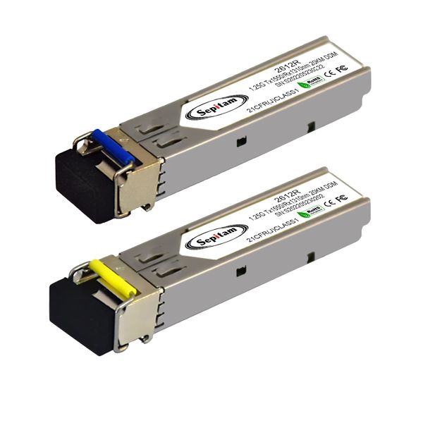 ماژول فیبر نوری سپیتام مدل SFP1G-SM-SX-20KM بسته دو عددی