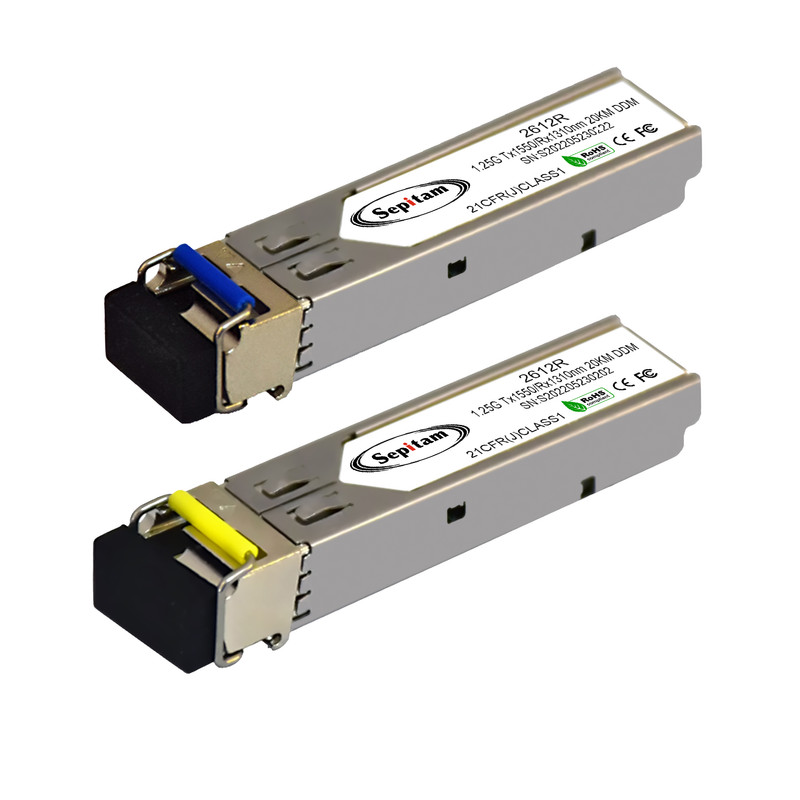 ماژول فیبر نوری سپیتام مدل ISFP1G-SM-SX-20KM بسته دو عددی