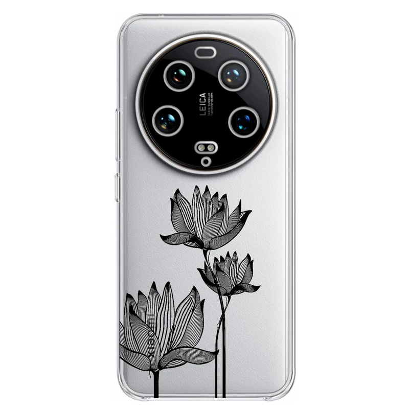 کاور مگافون طرح گل مدل C47-B مناسب برای گوشی موبایل شیائومی 13 Ultra  